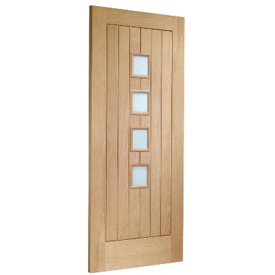 Suffolk Original 4 Light Unfinished Internal Door with Obscure Glass - Hardware > Building Materials > Doors