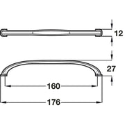 Odessa Slimline Cupboard Door Handle Balloch VB3 - Hardware > Hardware Accessories > Cabinet Hardware > Cabinet Knobs & Handles Cabinet Knobs & Handles