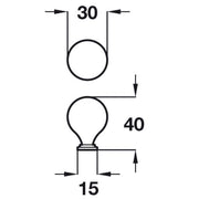 Odessa Spherical Knob Handle Odessa Aberfeldy VA8 - Hardware > Hardware Accessories > Cabinet Hardware > Cabinet Knobs & Handles Cabinet Knobs & Handles