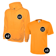 Uneek Hoodie & T-Shirts Bundle - 7 Items - BUNDLE