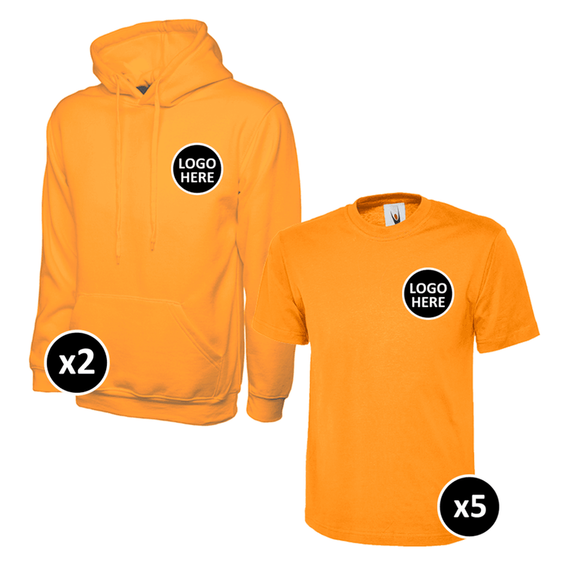 Uneek Hoodie & T-Shirts Bundle - 7 Items - BUNDLE