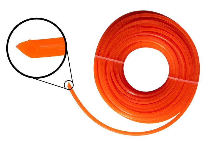 Strimmer Line Orange Square 2.4mm x 15m - Home & Garden > Lawn & Garden > Outdoor Power Equipment Accessories > Weed Trimmer Accessories > Weed Trimmer Blades & Spools > Weed Trimmer Spools Garden tools & Accesories