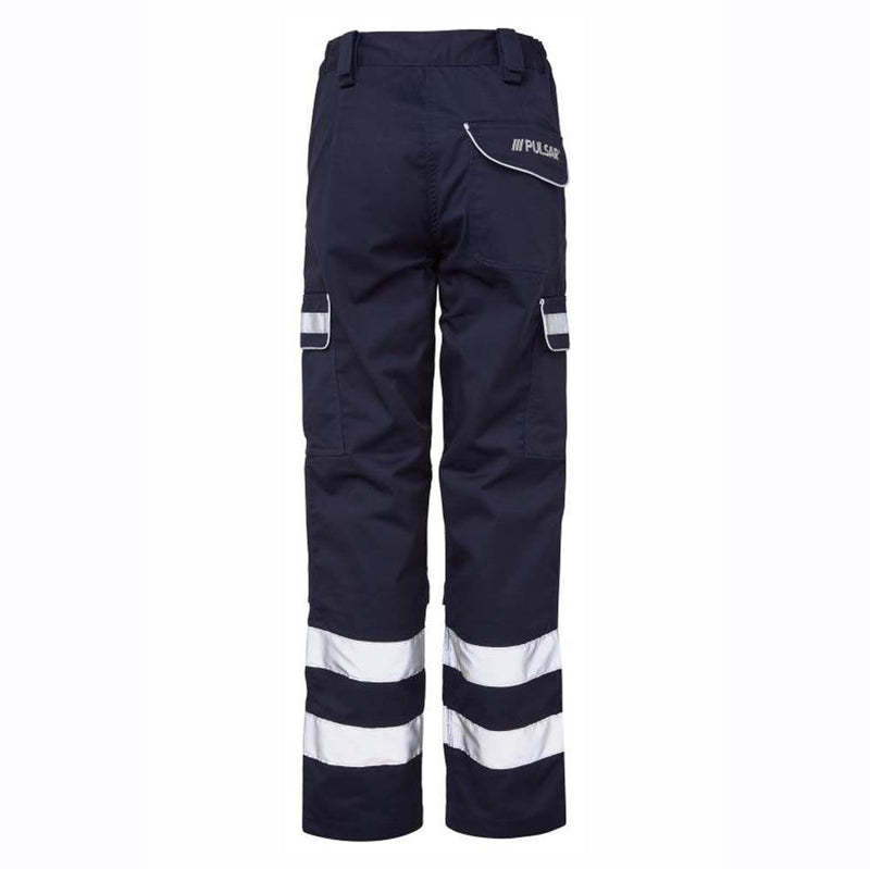 PULSAR P513/REF Navy Combat Trouser with Reflective Stripes - CARGO & COMBAT TROUSERS