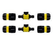 Cost Wise Snap On Male-Male In Line Valve Kit Yellow/Black - Home & Garden > Lawn & Garden > Watering & Irrigation > Garden Hose Fittings & Valves Garden watering