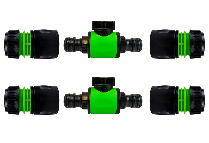 Cost Wise Snap On Male-Male In Line Valve Kit Black/Green - Home & Garden > Lawn & Garden > Watering & Irrigation > Garden Hose Fittings & Valves Garden watering