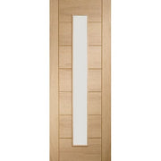Palermo Original 1 Light Unfinished Oak Internal Door with Clear Glass -