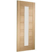 Palermo Original 1 Light Unfinished Oak Internal Door with Clear Glass -