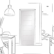 Palermo Internal White Primed Fire Door -