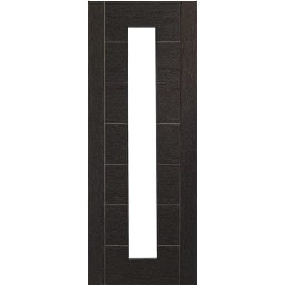 Palermo Pre-Finished Internal Dark Grey Door with Clear Glass - 1981 x 686 x 35mm -