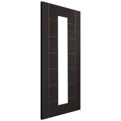 Palermo Pre-Finished Internal Dark Grey Door with Clear Glass - 1981 x 686 x 35mm -