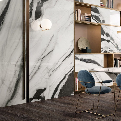 Panda Marble White (High Glossy) - All Sizes - Tiles