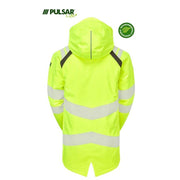 PULSAR® LIFE LFE918 GRS Hi-Vis Insulated Waterproof Parka Yellow - HI-VIS JACKETS & COATS