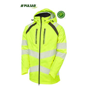 PULSAR® LIFE LFE918 GRS Hi-Vis Insulated Waterproof Parka Yellow - HI-VIS JACKETS & COATS