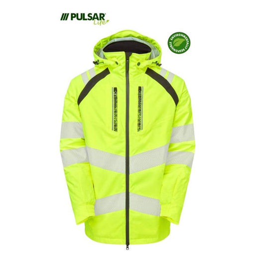 PULSAR® LIFE LFE968 GRS Women's Waterproof Hi-Vis Insulated Parka Yellow - WOMENS HI-VIS CLOTHING