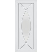 Pesaro Internal White Primed Door with Clear Glass - Doors