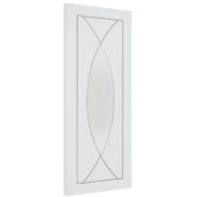 Pesaro Internal White Primed Door with Clear Glass - Doors