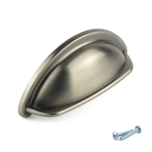 Pewter Drawer Cup Pull Handle M4TEC Dalmally D7 - Hardware > Hardware Accessories > Cabinet Hardware > Cabinet Knobs & Handles Cabinet Knobs & Handles
