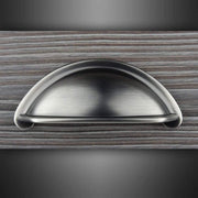 Pewter Drawer Cup Pull Handle M4TEC Dalmally D7 - Hardware > Hardware Accessories > Cabinet Hardware > Cabinet Knobs & Handles Cabinet Knobs & Handles