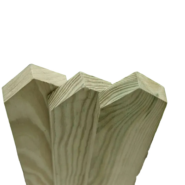 Picket Fence Treated Timber Palisade 22x75mm - 1.2m (4ft) Pointed Top Pickets