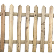 Picket Fence Treated Timber Palisade 22x75mm - 1.2m (4ft) Pointed Top Pickets