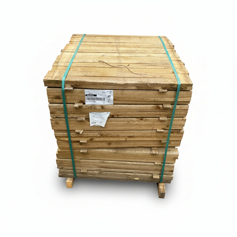 Picket Fence Palisade 22x75mm - 1.2m (4ft) Pointed Top Pickets £1.50 Inc Vat 