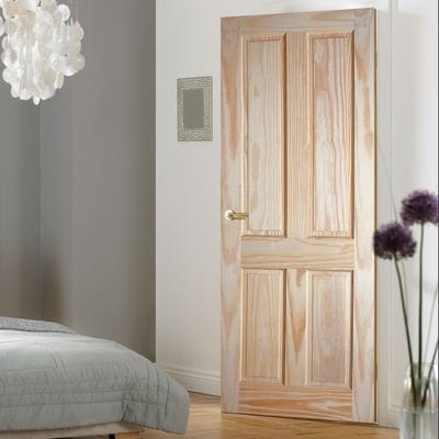 Clear Pine 4 Panel Interior Door - 1981mm x 838mm -