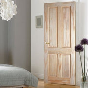 Clear Pine 4 Panel Interior Door - 1981mm x 686mm -