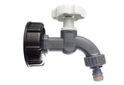 IBC 2” S60X6 Cap with ½” BSP Plastic Bib Tap - Home & Garden > Lawn & Garden