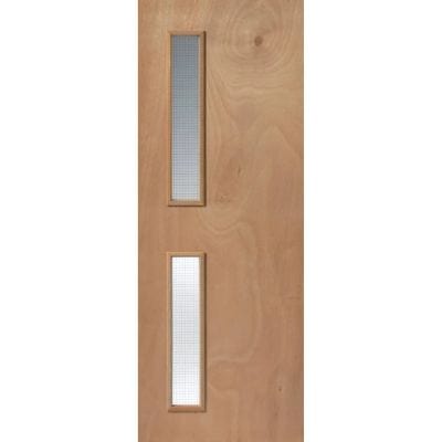Paint Grade Pyroshield Un-Finished Glazed Internal Fire Door FD30 - All Sizes -