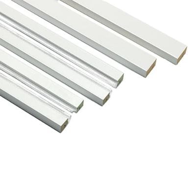 White Primed Double Pocket Door Kit -