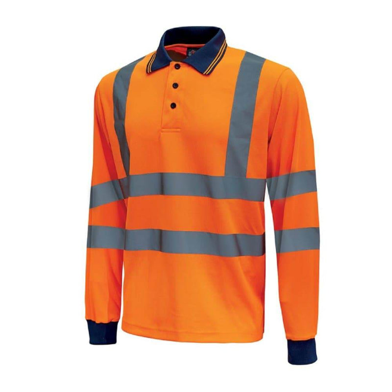 U-POWER SHINE HI-VIS LONG-SLEEVED POLO SHIRT - HI-VIS T-SHIRTS