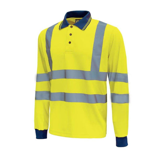 U-POWER SHINE HI-VIS LONG-SLEEVED POLO SHIRT - HI-VIS T-SHIRTS