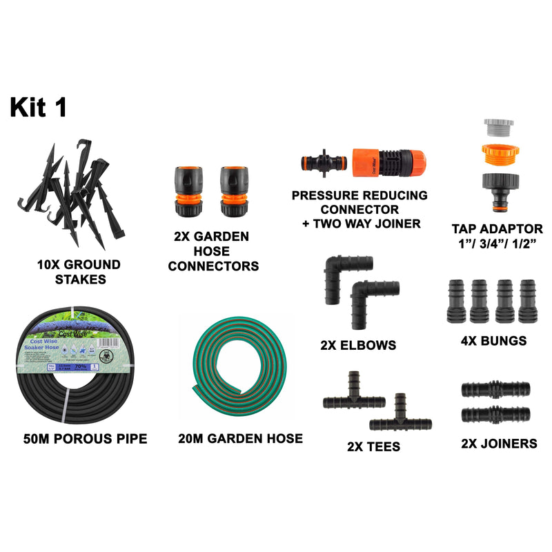 Porous Pipe Kit, POROUS-KIT1 - Home & Garden > Lawn & Garden > Watering & Irrigation Garden watering
