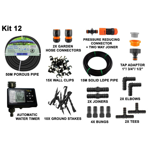 Porous Pipe Kit, POROUS-KIT12 - Home & Garden > Lawn & Garden > Watering & Irrigation Garden watering