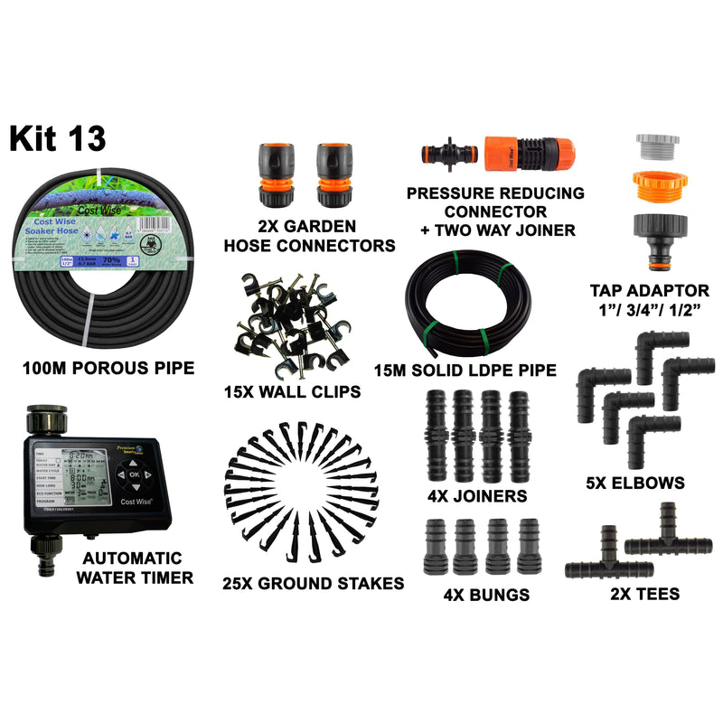 Porous Pipe Kit, POROUS-KIT13 - Home & Garden > Lawn & Garden > Watering & Irrigation Garden watering