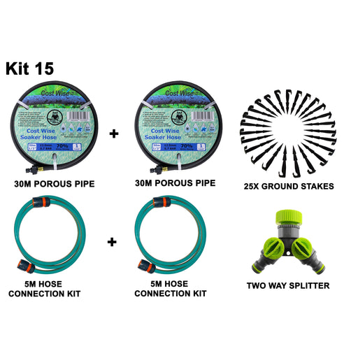 Porous Pipe Kit, POROUS-KIT15 - Home & Garden > Lawn & Garden > Watering & Irrigation Garden watering