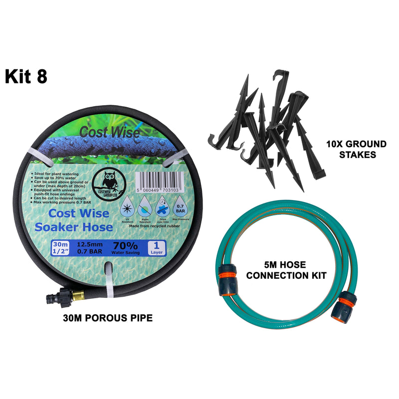 Porous Pipe Kit, POROUS-KIT8 - Home & Garden > Lawn & Garden > Watering & Irrigation Garden watering