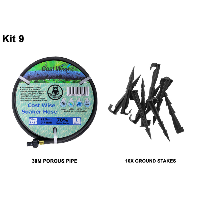 Porous Pipe Kit, POROUS-KIT9 - Home & Garden > Lawn & Garden > Watering & Irrigation Garden watering