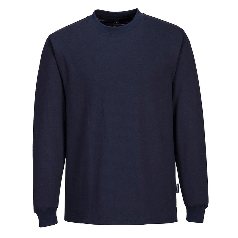 Portwest AS22 Anti-Static ESD Long Sleeve T-Shirt - SWEATSHIRTS
