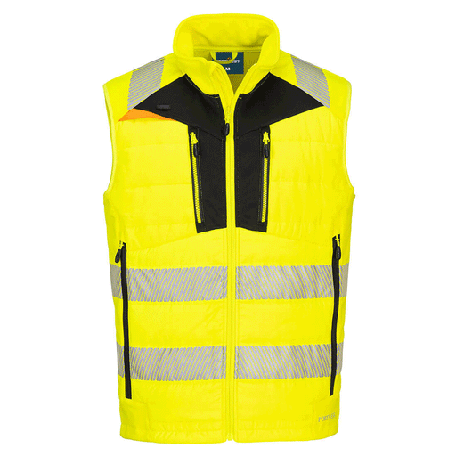 Portwest DX479 Hi-Vis Softshell Bodywarmer - BODYWARMERS