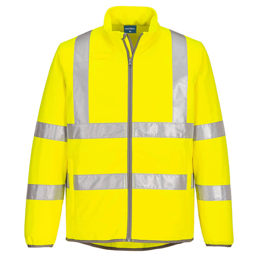 Portwest EC24 Eco Hi-Vis Water Resistant Softshell Jacket - HI-VIS JACKETS & COATS