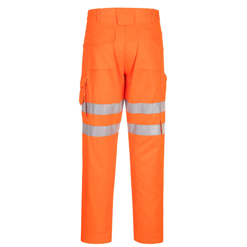 Portwest EC40 Eco Hi-Vis Kneepad Trousers - HI-VIS TROUSERS