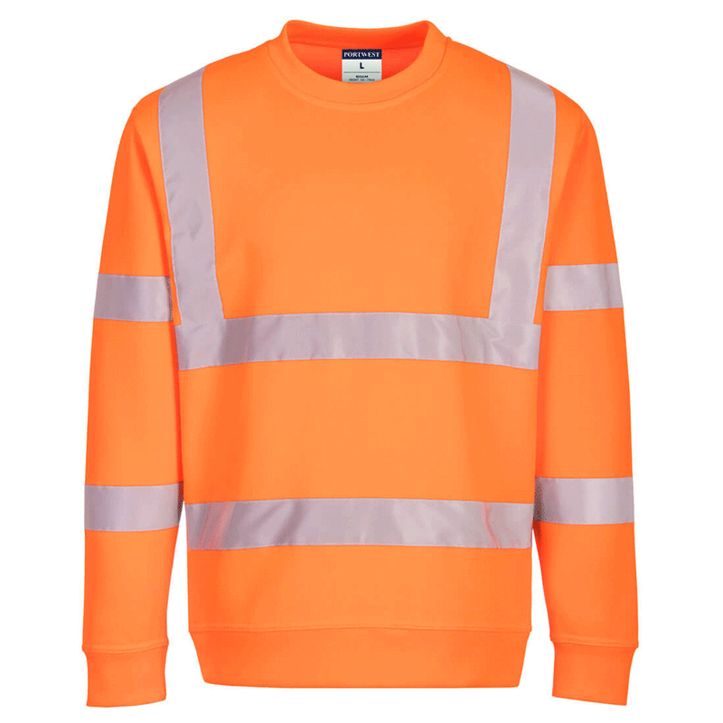 Portwest EC13 Eco Hi-Vis Sweatshirt - HI-VIS SWEATSHIRTS & HOODIES