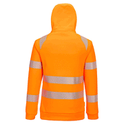 Portwest DX482 Hi-Vis 1/4 Zip Hoodie - HI-VIS SWEATSHIRTS & HOODIES