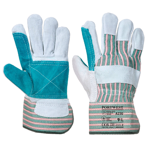 Portwest A230 Double Palm Rigger Glove - LEATHER & RIGGER GLOVES