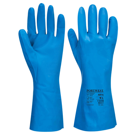 Portwest A814 Food Approved Nitrile Gauntlet - GAUNTLET GLOVES