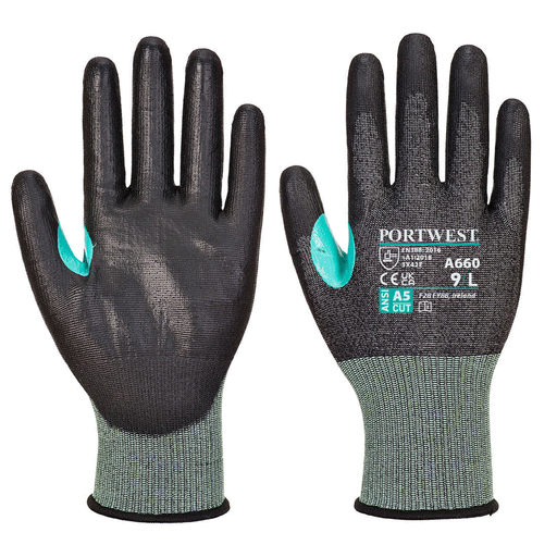 Portwest A660 CS Cut E18 PU Glove - CUT GLOVES
