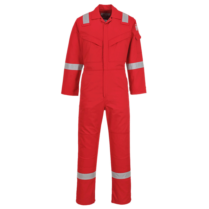 Portwest FR50 Flame Resistant Anti-Static Coverall 350g - FLAME RETARDANT OVERALLS