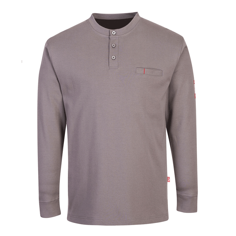 Portwest FR32 Flame Retardant Anti-Static Henley Shirt - FLAME RETARDANT SHIRTS