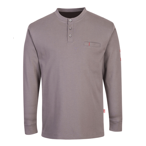 Portwest FR32 Flame Retardant Anti-Static Henley Shirt - FLAME RETARDANT SHIRTS